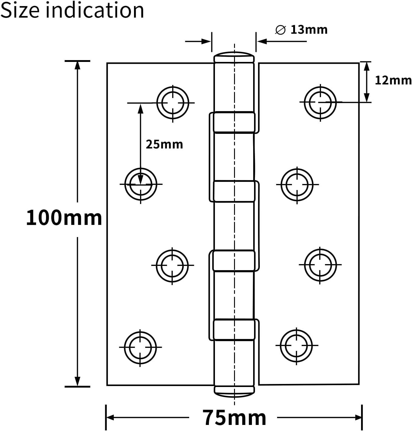 2x Stainless Steel Door Butt Hinges 4 2x Stainless Steel Door Butt Hinges 4